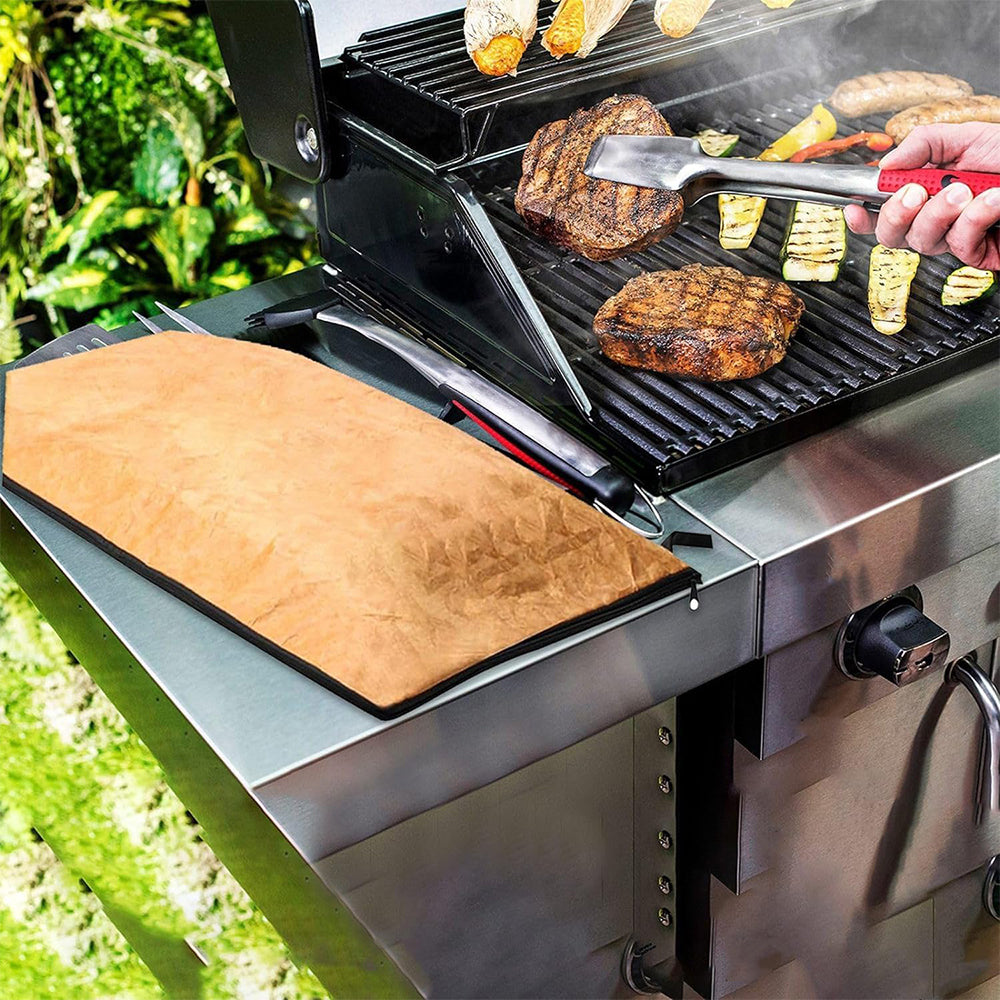 2Pcs BBQ Blanket for Resting Meat Reusable Zippered Large Capacity Meat Bag