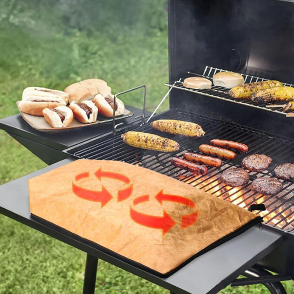 2Pcs BBQ Blanket for Resting Meat Reusable Zippered Large Capacity Meat Bag