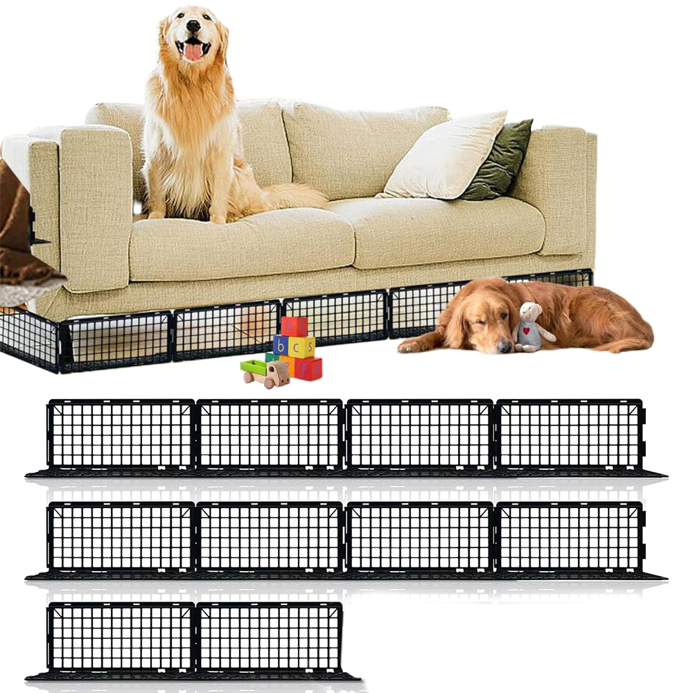 10Pcs Under Bed Guards Under Couch Blocker Fence for Furniture Underneath