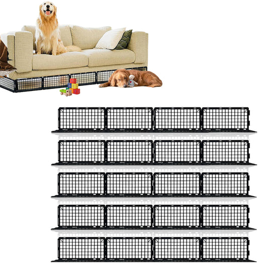 20Pcs Under Bed Guards Under Couch Blocker Fence for Furniture Underneath