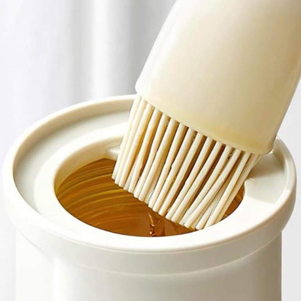 2Pcs Glass Oil Dispenser Bottle with Heat Resistant Silicone Basting Brush