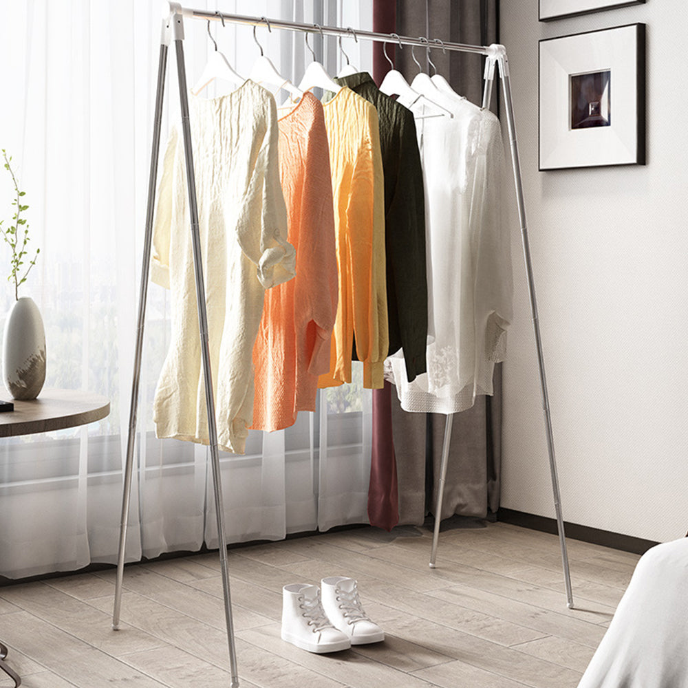 Portable Garment Rack Stainless Steel Foldable Coat Rack Collapsible Rack S