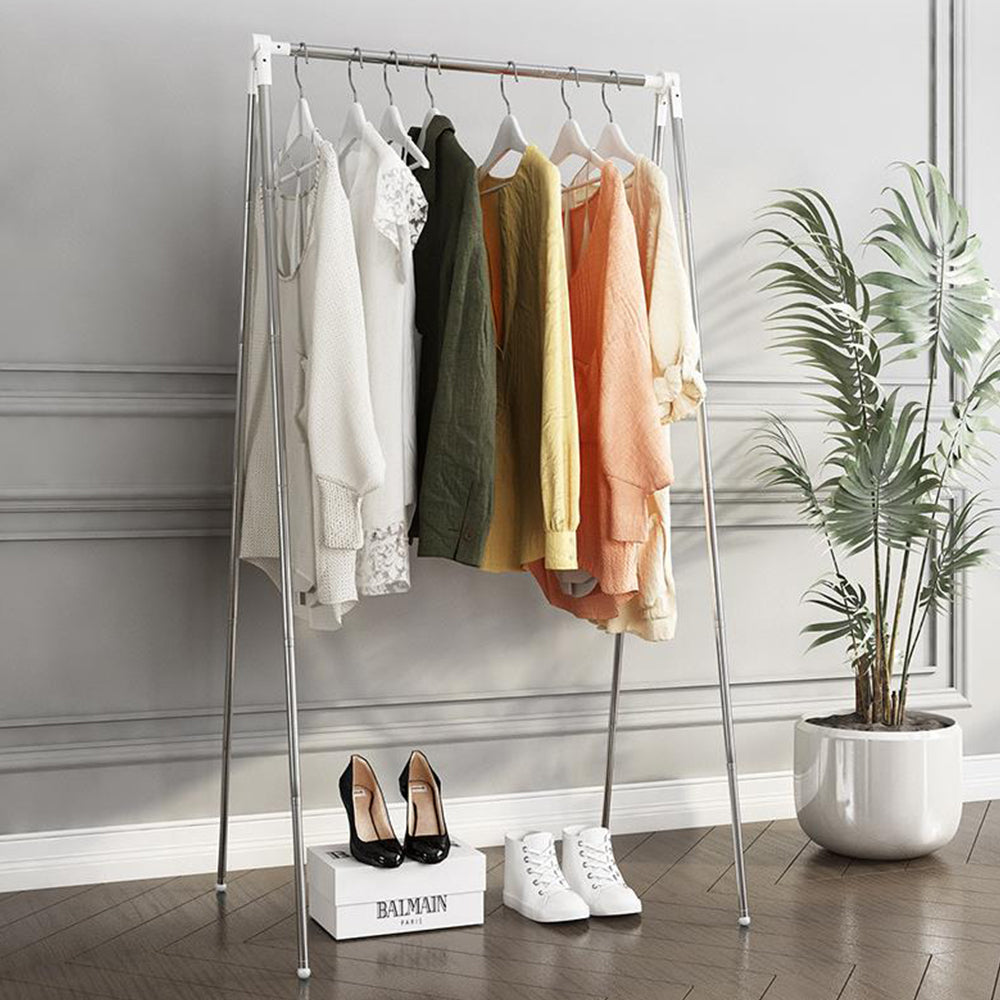 Portable Garment Rack Stainless Steel Foldable Coat Rack Collapsible Rack L