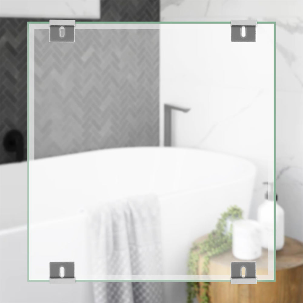 16Pcs Metal Mirror Holder Kit Spring Loaded Mirror Wall Mount Hanger Clips Set