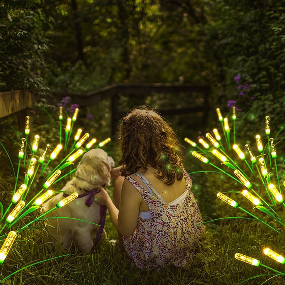 2Pcs Solar Outdoor Garden Lights LED Solar Reed Swaying Lights For Patio Yard