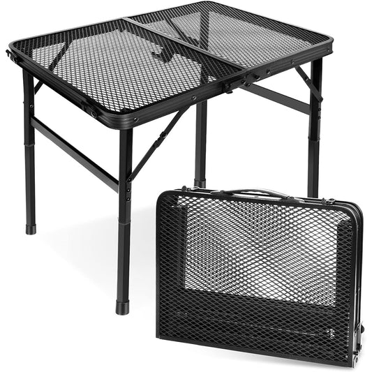 60cm Folding Camping Table Portable Adjustable Outdoor Garden Picnic BBQ Table