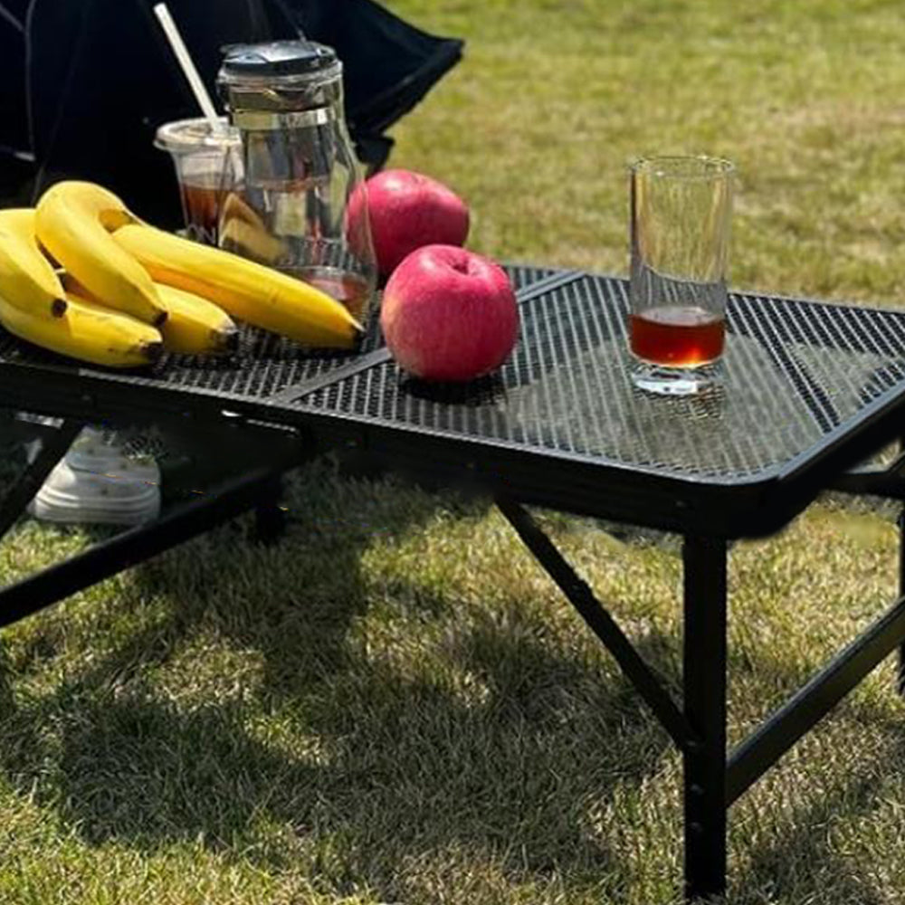 60cm Folding Camping Table Portable Adjustable Outdoor Garden Picnic BBQ Table