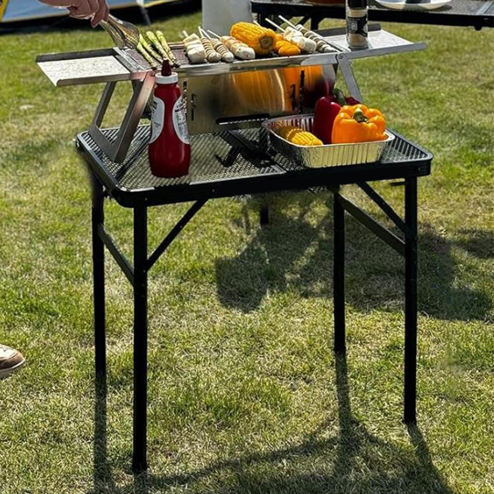 60cm Folding Camping Table Portable Adjustable Outdoor Garden Picnic BBQ Table