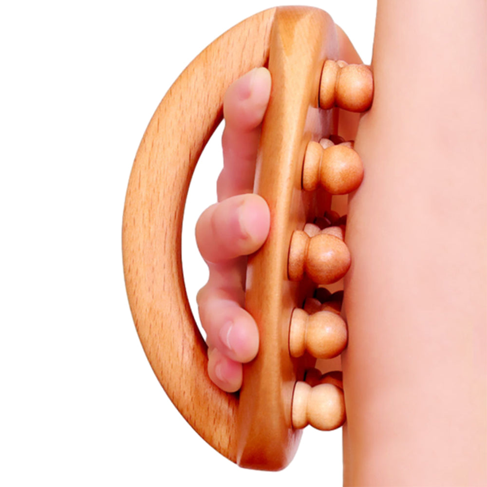2Pcs Wood Therapy Massage Tools Wooden Massage Body Brush Cellulite Remover