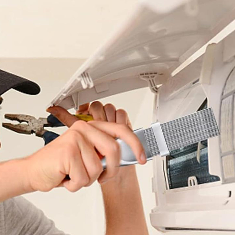 10Pcs Air Conditioner Fin Cleaner Fin Comb Condenser Straightener Clean Brush