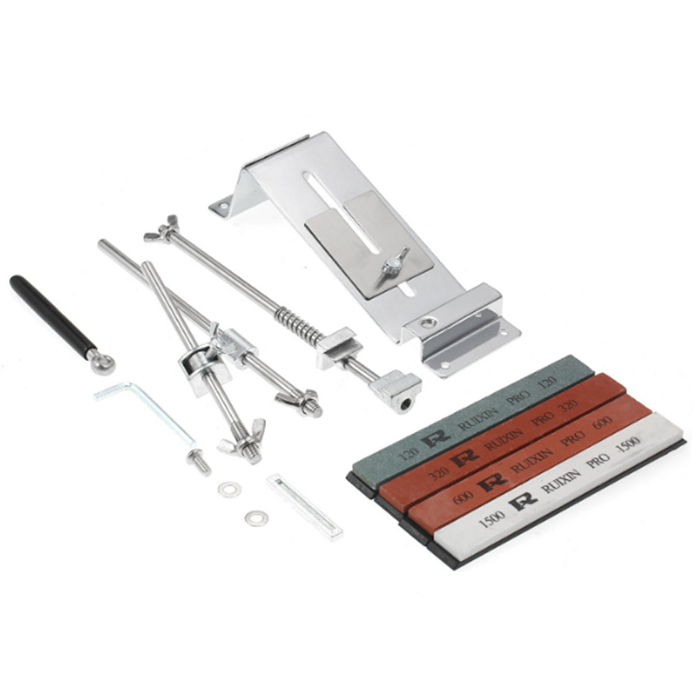 Fixed-angle Knife Sharpener Kit Kitchen Sharpening Tool with 4Pcs Grindstones
