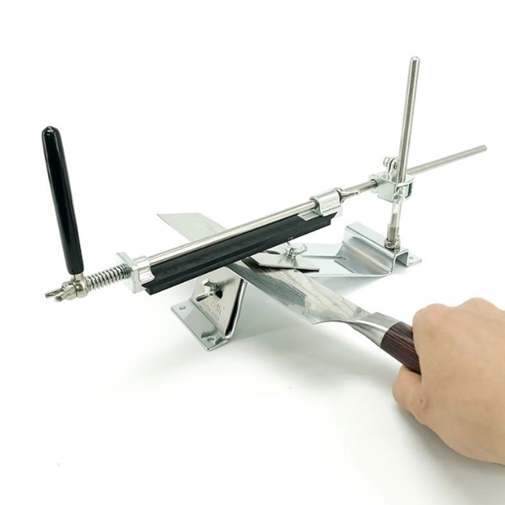 Fixed-angle Knife Sharpener Kit Kitchen Sharpening Tool with 4Pcs Grindstones