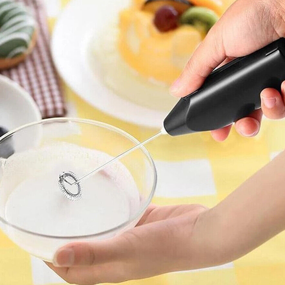 4Pcs Electric Mini Foamer Handheld Milk Frother Egg Beater Stirrer Whisk Mixer