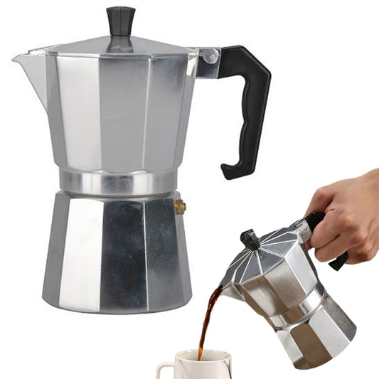 Stovetop Espresso Coffee Maker 1 Cup Moka Percolator Latte Stainless Pot
