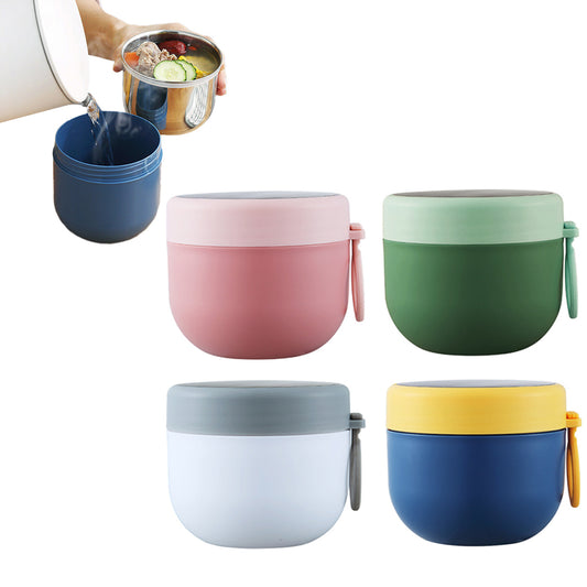 4Pcs Stainless Steel Insulated Food Soup Jar 800ML Lunch Container Food Flask