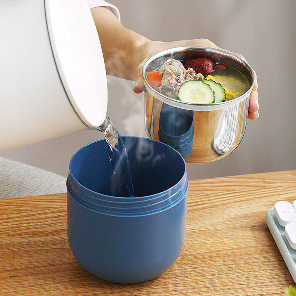 4Pcs Stainless Steel Insulated Food Soup Jar 800ML Lunch Container Food Flask