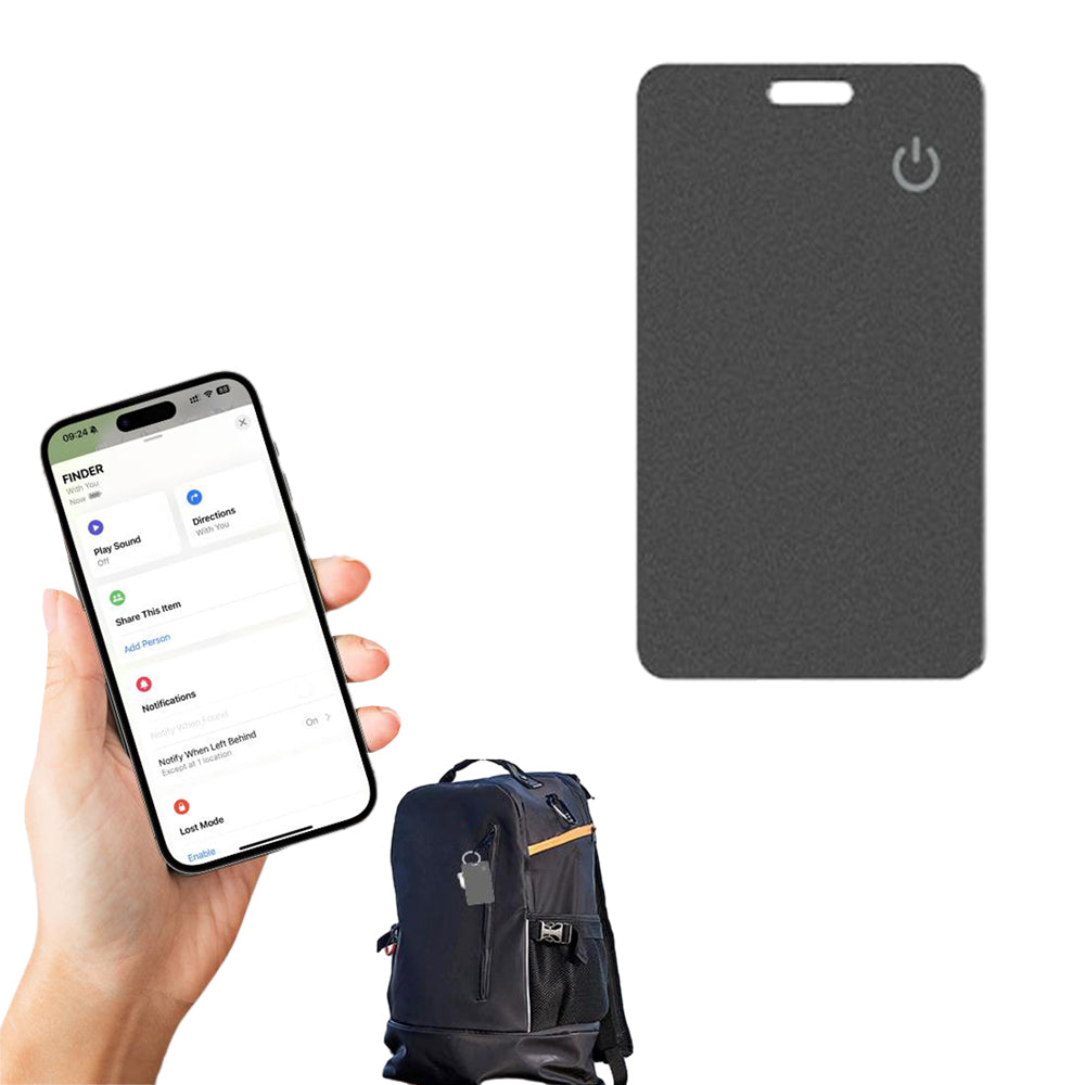 Wireless Charging Smart Wallet Tracker Card Works with Apple Find My App