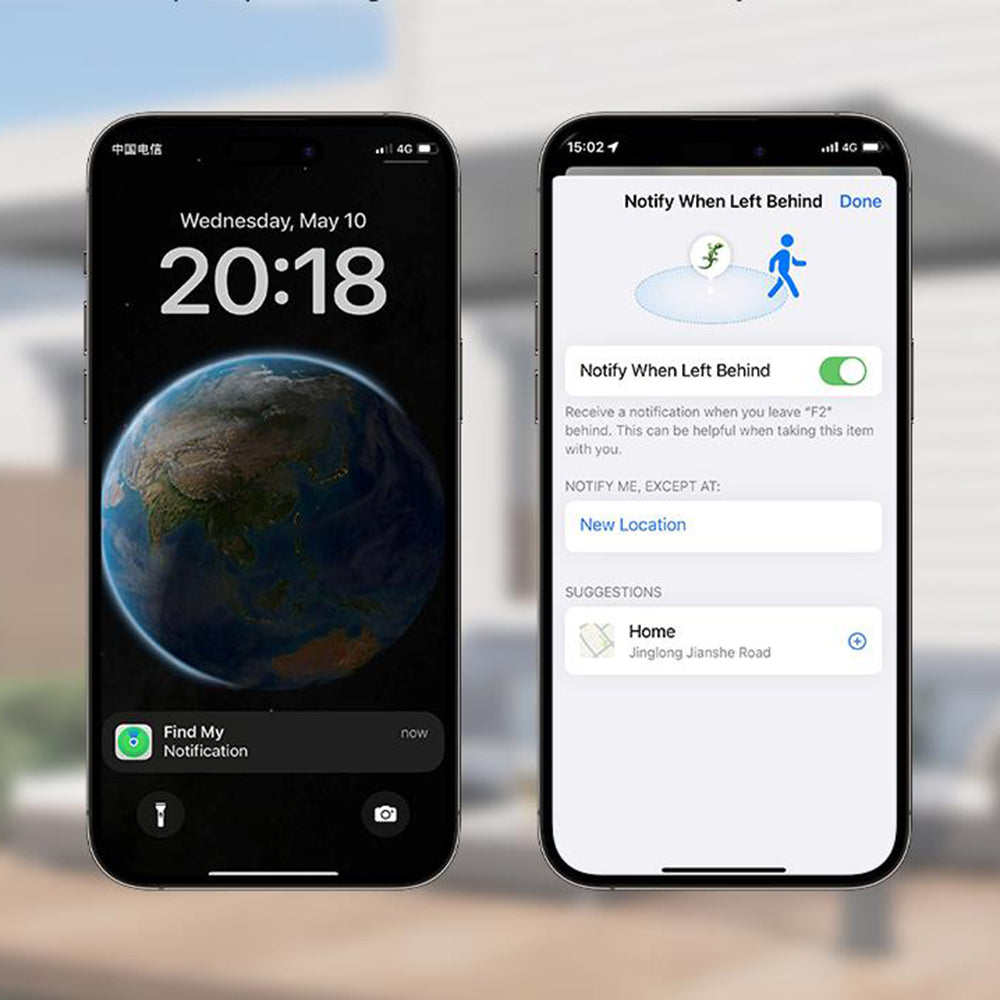 Wireless Charging Smart Wallet Tracker Card Works with Apple Find My App