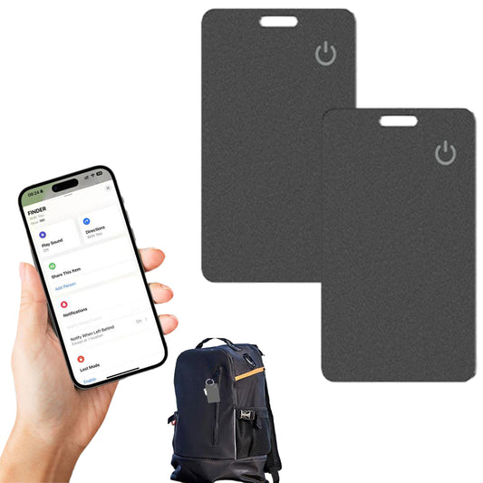 2Pcs Wireless Charging Smart Wallet Tracker Card Works with Apple Find My App