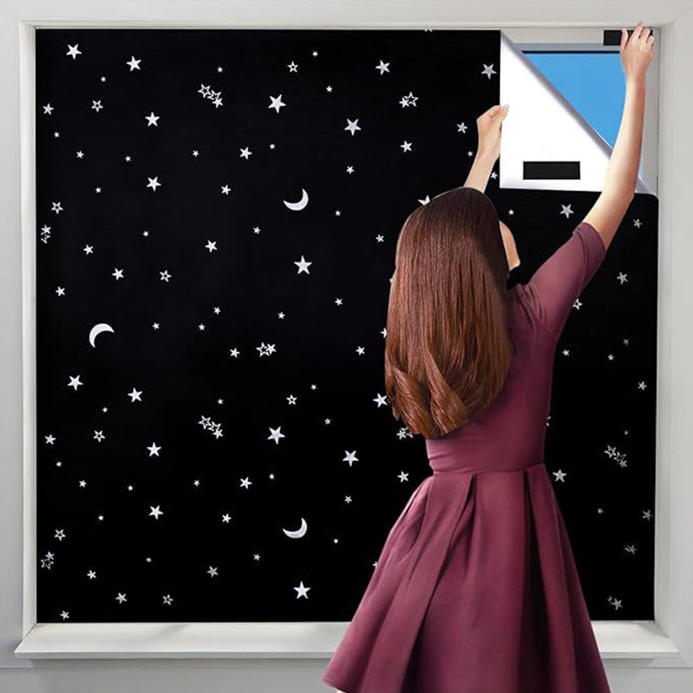 145x200cm Portable Blackout Shade Travel Window Blackout Curtain Blackout Blind