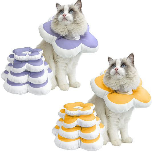 Cute Flower Cat Cone Collar