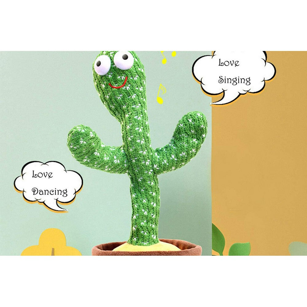 Dancing Cactus Plush Toy Singing and Dancing Funny Kids Baby Toy
