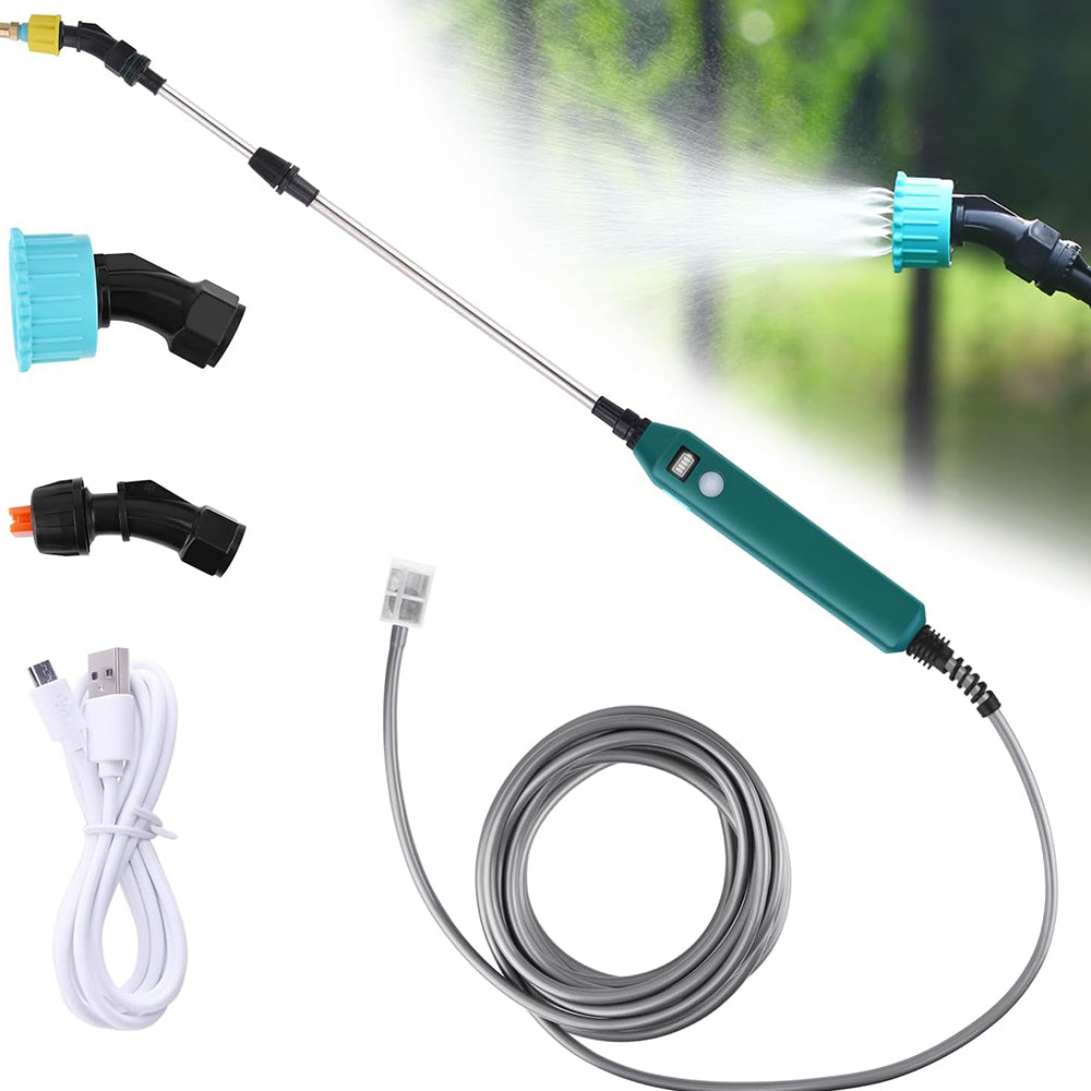 Electric Plant Sprayer with 3 Nozzles and 5M Hose Watering Fogger for Garden