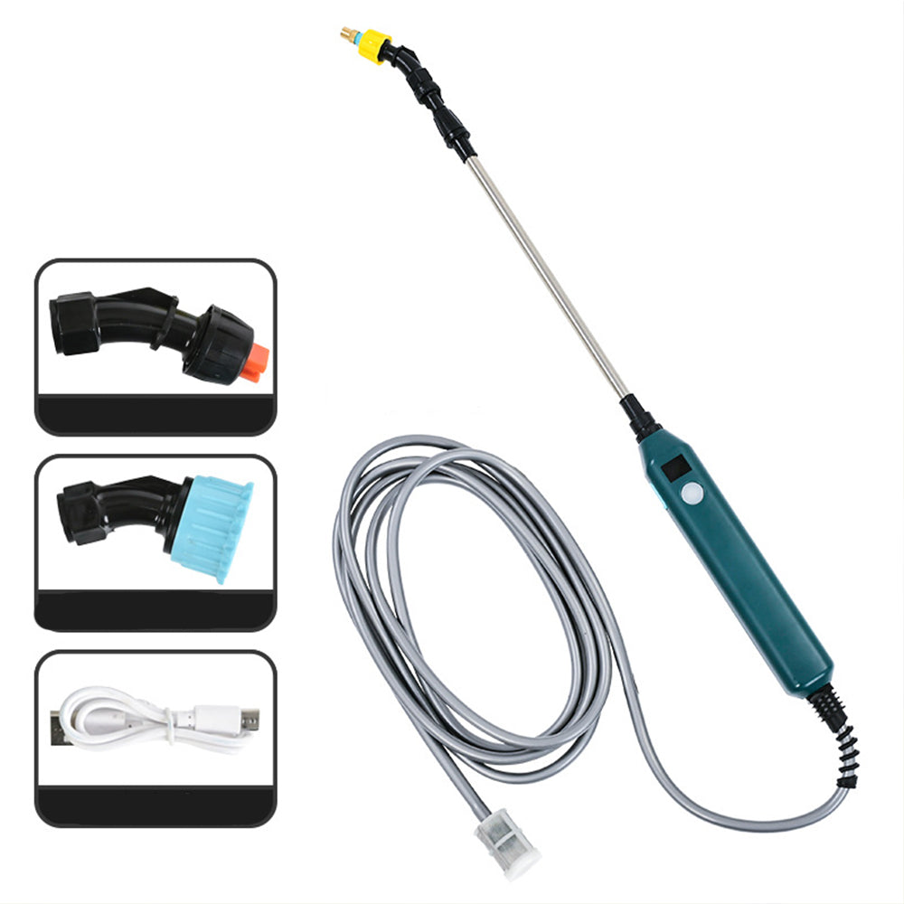 Electric Plant Sprayer with 3 Nozzles and 5M Hose Watering Fogger for Garden