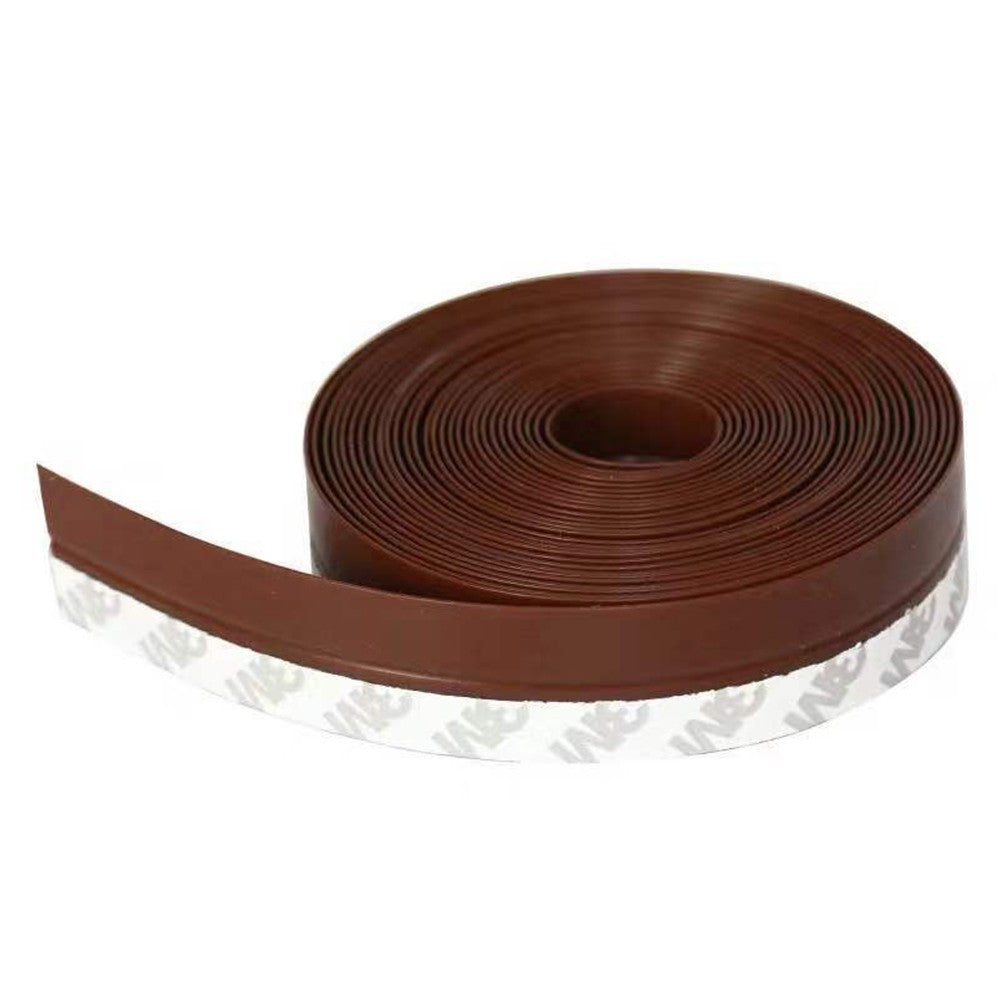25mm Silicone Weather Stripping Door Window Seal Strip Door Draft Stopper -Brown