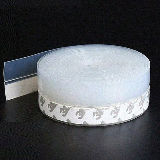 45mm Silicone Weather Stripping Door Window Seal Strip Door Draft Stopper -Clear