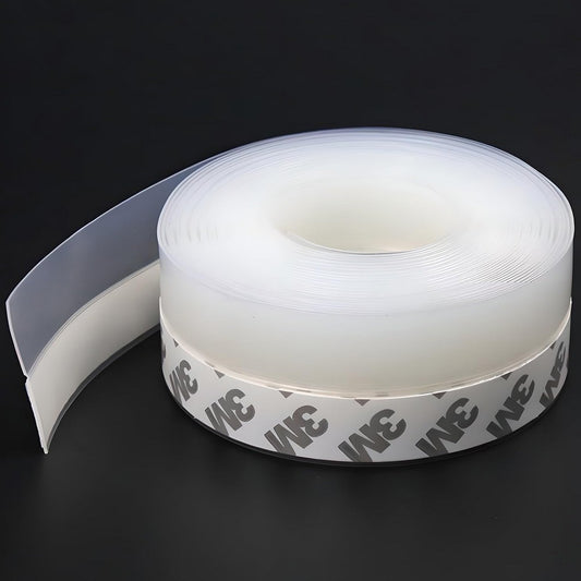 35mm Silicone Weather Stripping Door Seal Strip Door Draft Stopper - Translucent
