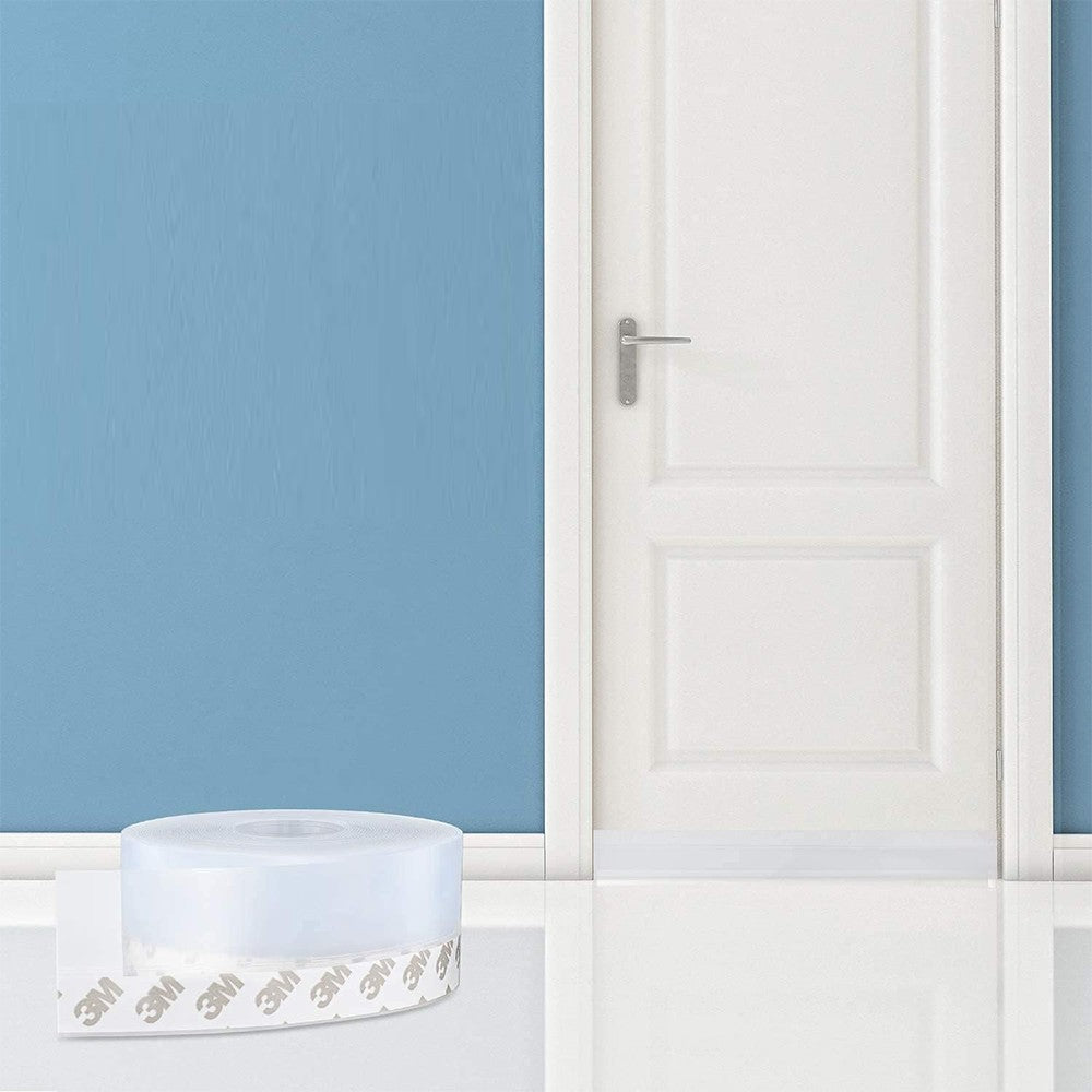 45mm Silicone Weather Stripping Door Seal Strip Door Draft Stopper - Translucent