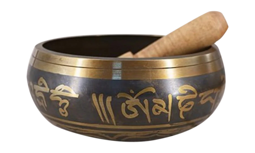 Tibetan Singing Bowl for Yoga Meditation with Striker and Cushion