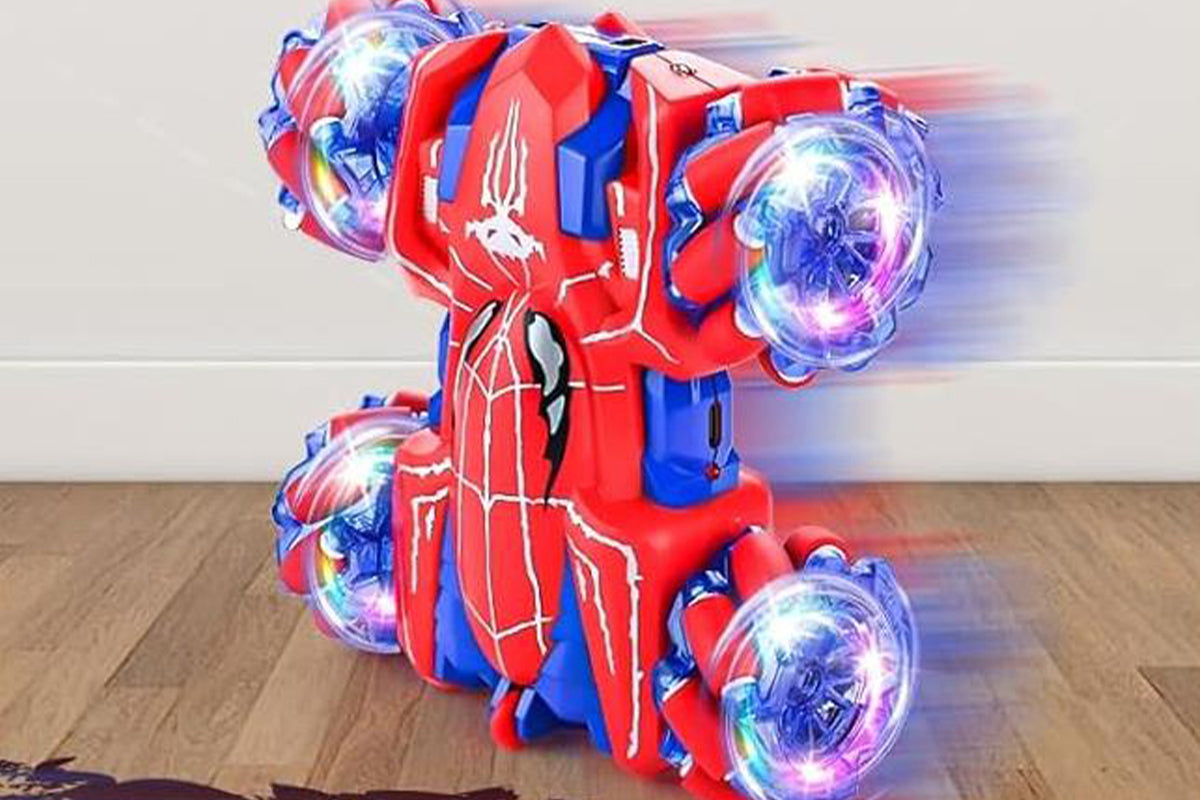 Spider Remote Control Car with Cool Lights 360 Degrees Rotating 4WD Off-Road Race Car