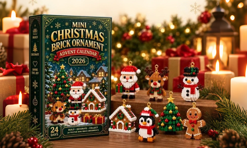 24 Day 3D Mini Christmas Advent Calendar Ornaments