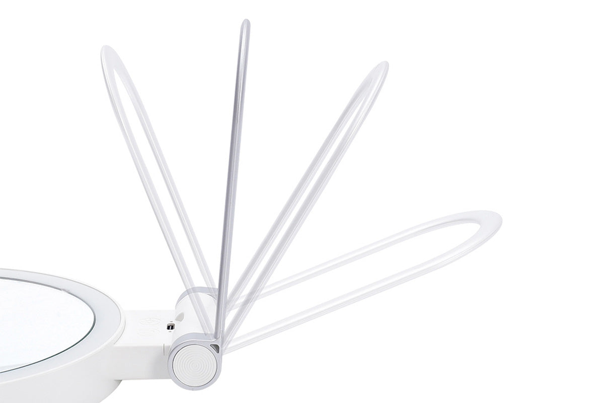 1X/30X Magnifying Makeup Foldable Double Sided Mirror with 3 Color Lights