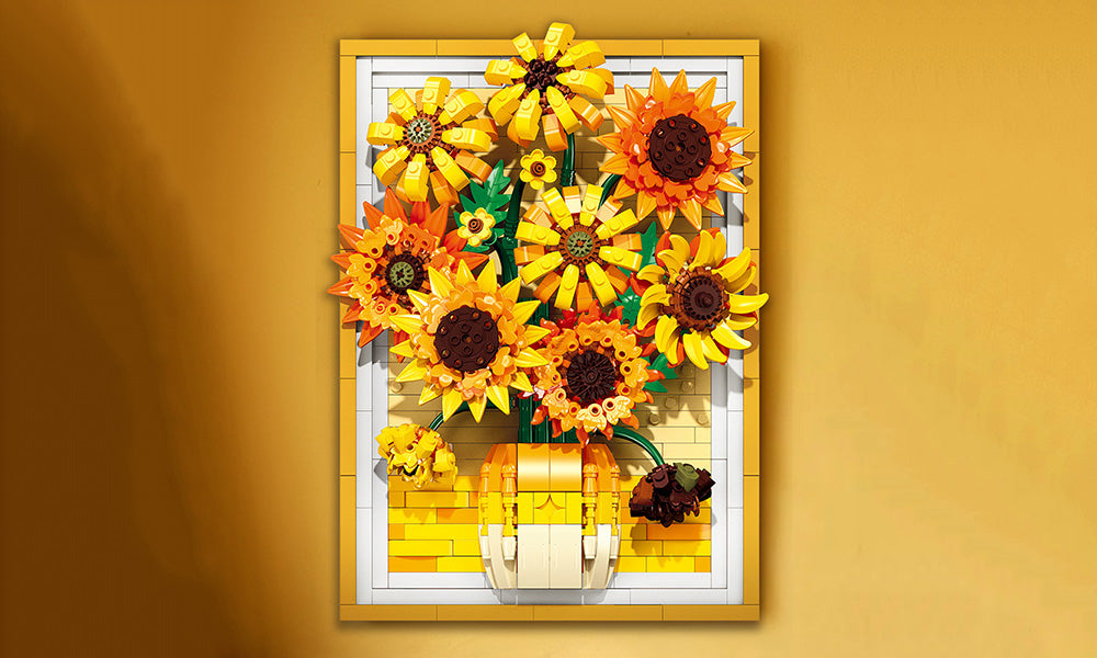 Flower Series DIY Building Blocks Puzzle for Home Office Decoration