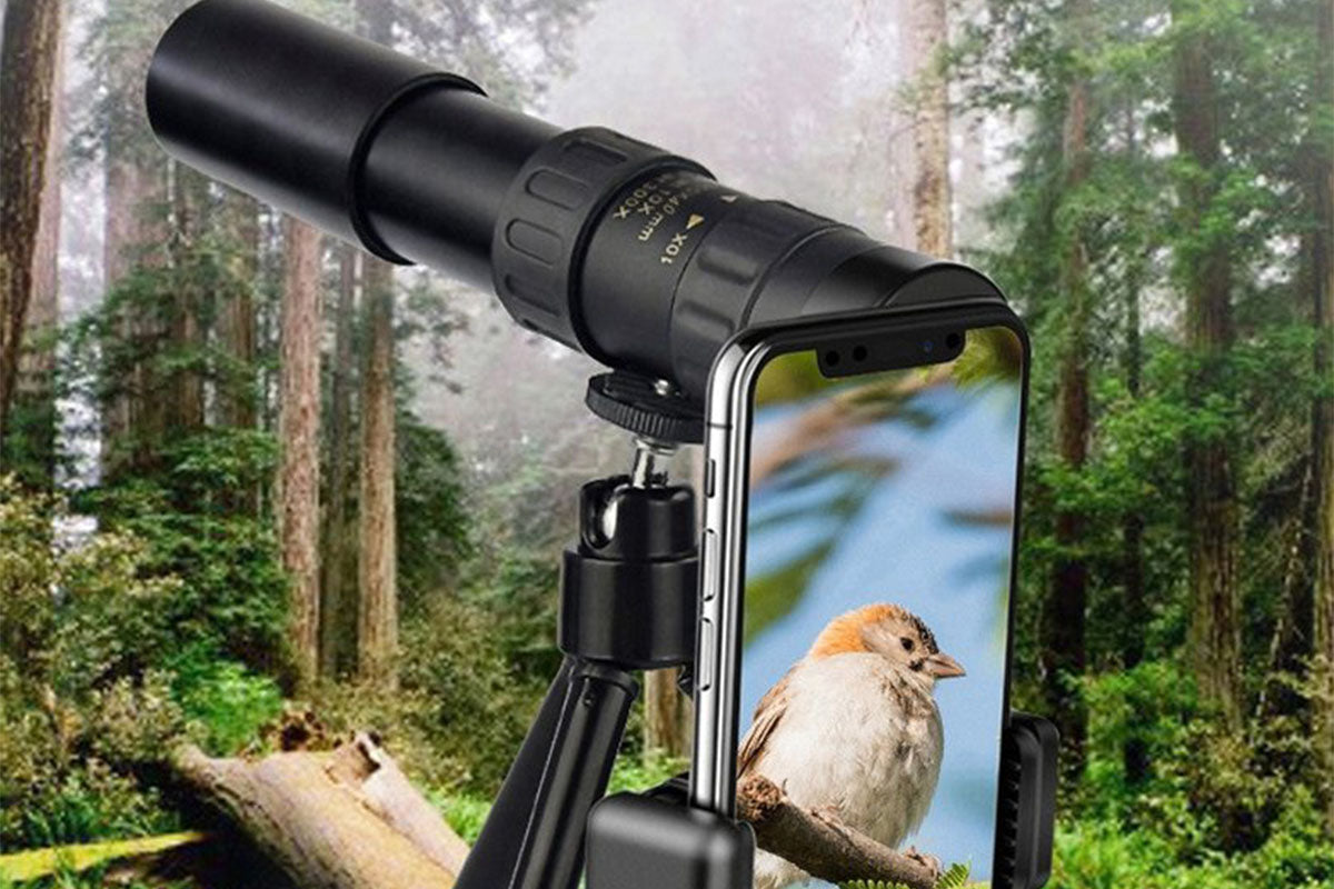 10-300X Zoom HD Monocular Portable Long Range Telescope Gift Idea