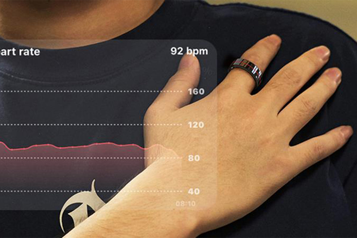 Bluetooth Smart Ring Health Tracker Sleep Monitor Step Counter for for iOS Android Smartphone