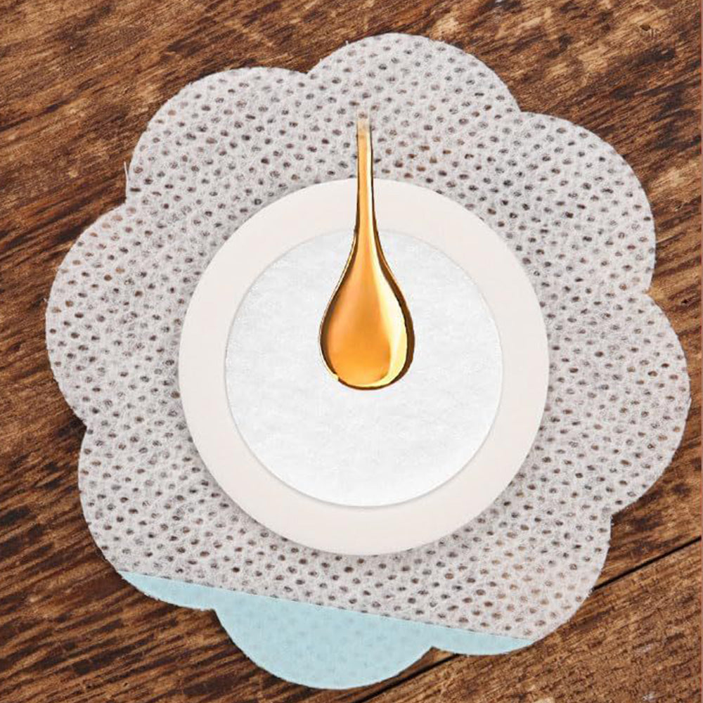 100Pcs Disposable Castor Oil Pack Wraps Self-Adhesive Soft Nonwoven Fabric Wrap for Belly Button Use