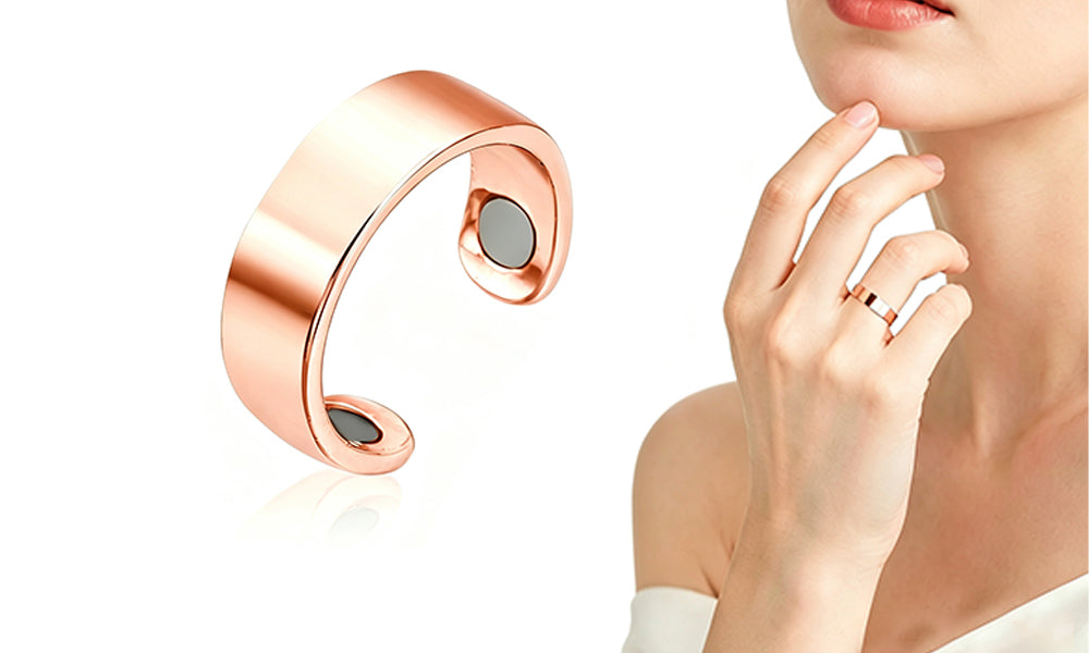 4PCS Open Adjustable Ring with Built In Attraction Piece