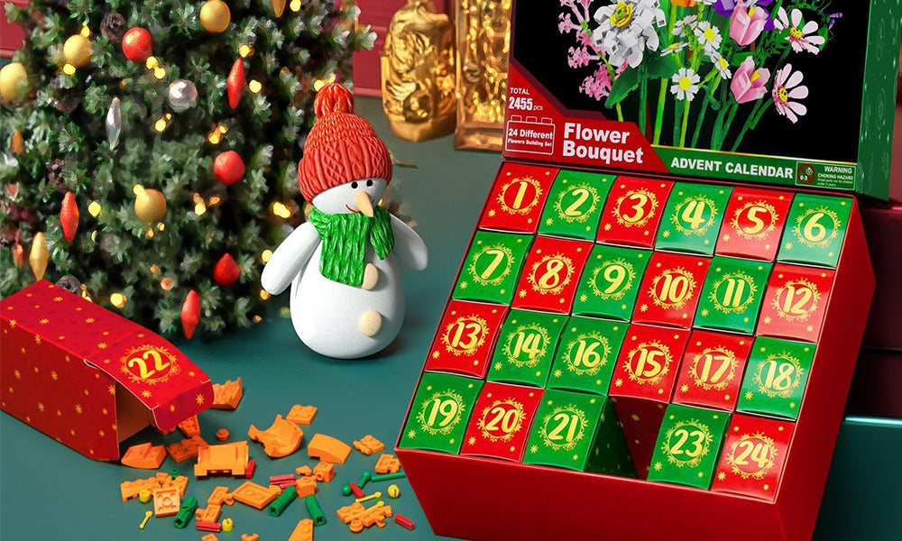 24-Day Flower Bouquet Advent Calendar Christmas Countdown Gift