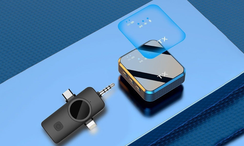 Wireless Clip-On Lapel Microphone for Type-C 3.5mm Interface Devices