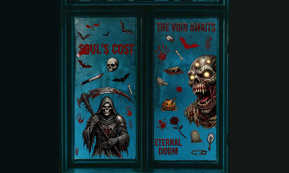 Halloween Static Cling Wall Window Decoration Sticker Set