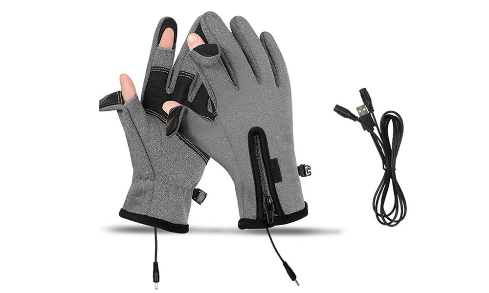 USB Heated Touchscreen Gloves Electric Warming Gloves for Winter Outdoor Activities
