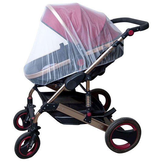 2Pcs Stroller Mosquito Net Full Cover Bug Net Protective Net - White