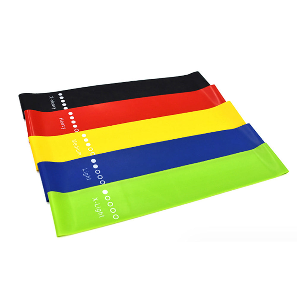 5Pcs Resistance Loop Exercise Bands Fitness Yoga Tension Band Elastic Band