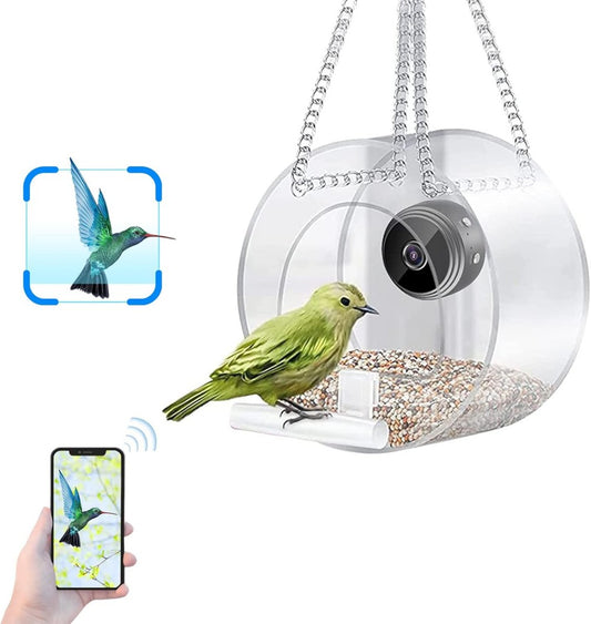 Smart WiFi Bird Feeder with 720P Camera for Real-Time Monitoring