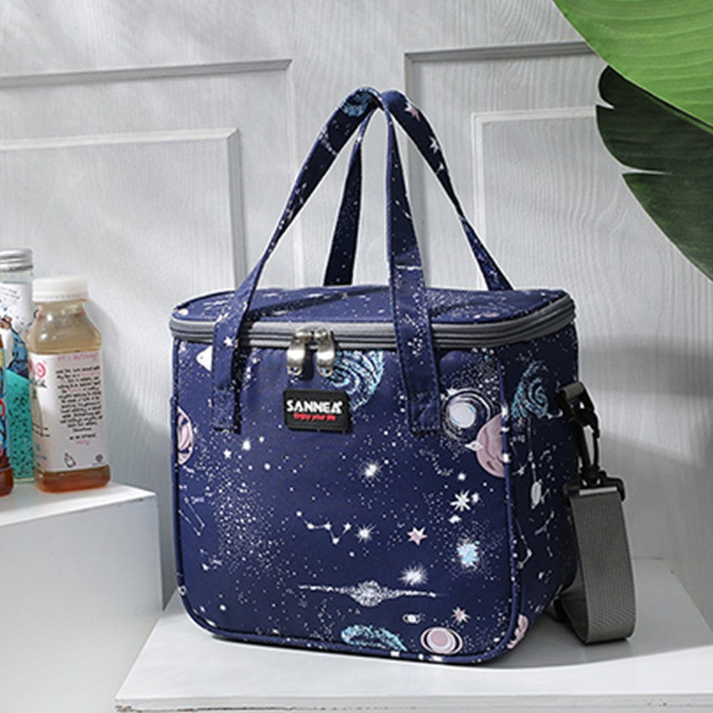 Portable Oxford Cloth Thermal Lunch Bag Insulated Cooler Bag - Style 5