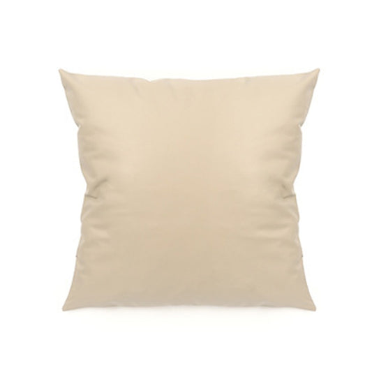 1Pc 45x45cm PU Leather Pillow Case Sofa Cushion Cover - Beige